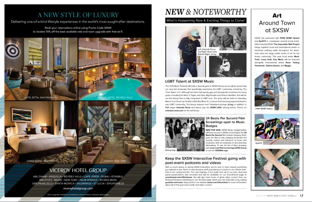 New & Noteworthy Article about The Color Agent in SXSWorld Magazine